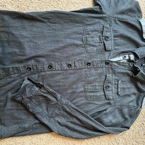 Carbon Men's Charcoal Button-Down Shirt